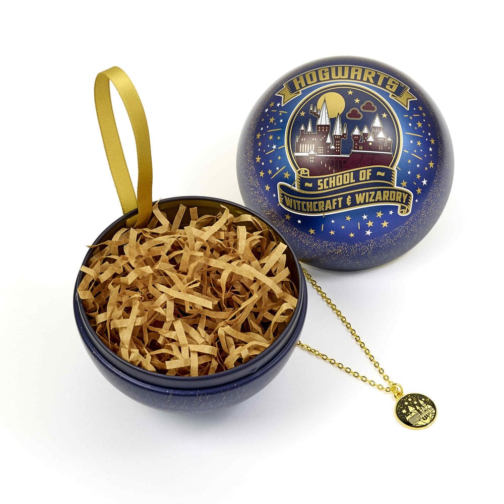 The Carat Shop Harry Potter tree ornament with Necklace Hogwarts School of Witchcraft and Wizardry