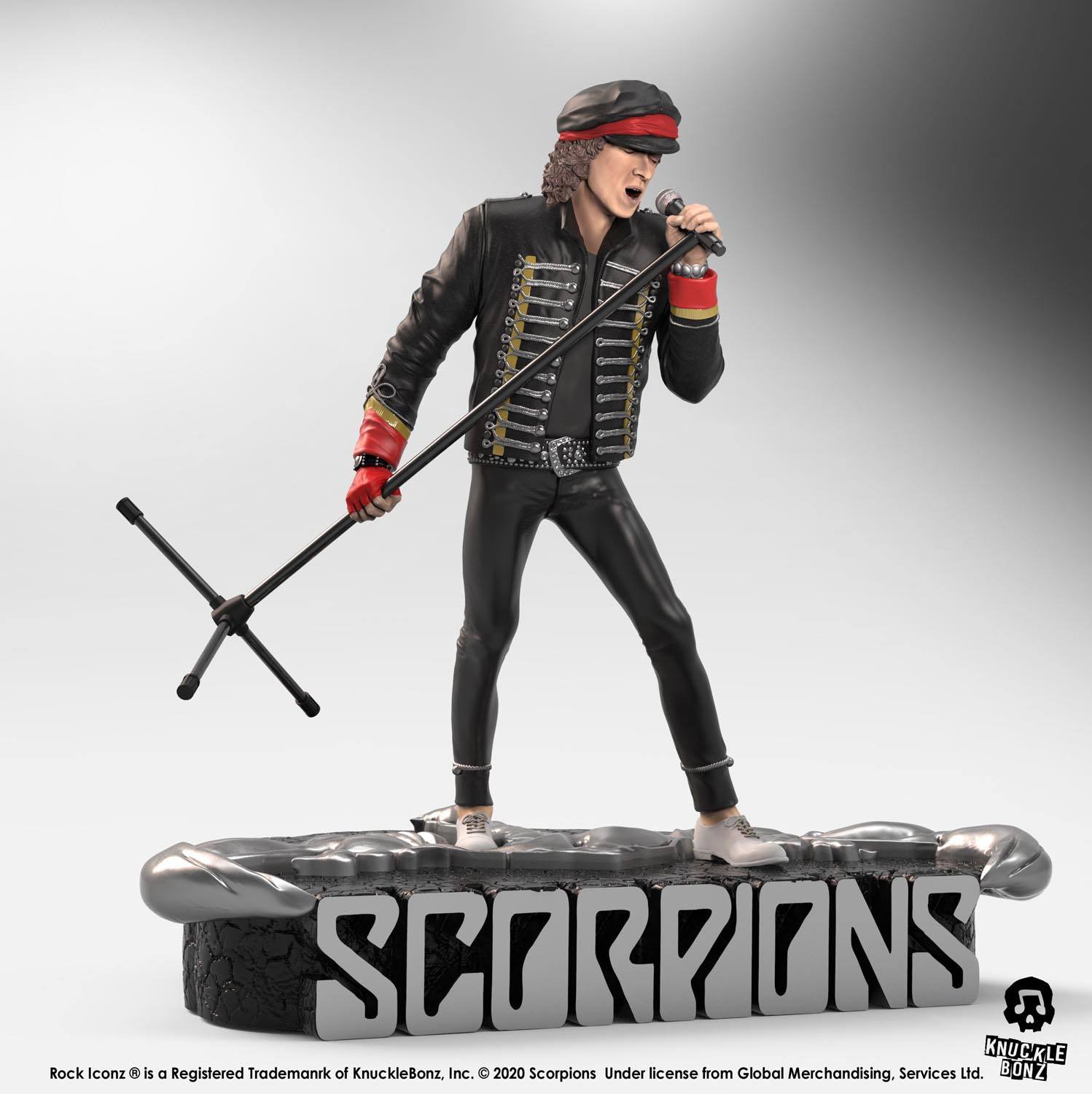 KnuckleBonz Scorpions Rock Iconz Statue Klaus Meine Limited Edition 22 cm