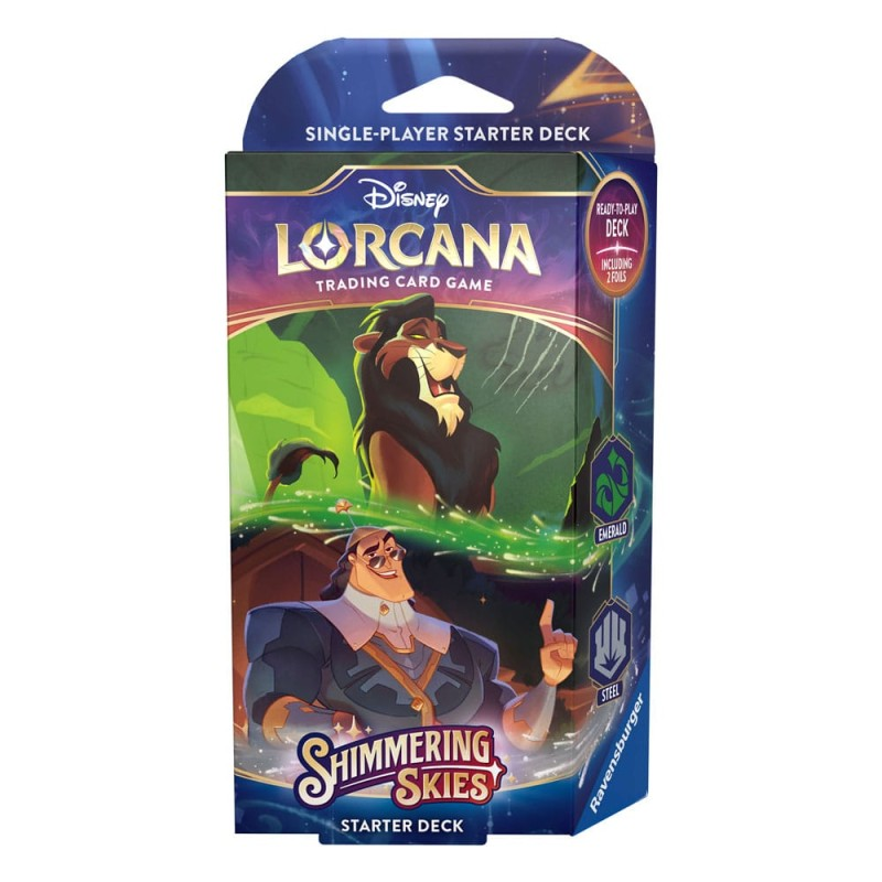 Ravensburger Disney Lorcana TCG - Shimmering Skies - Emerald & Steel Starter Deck (EN)