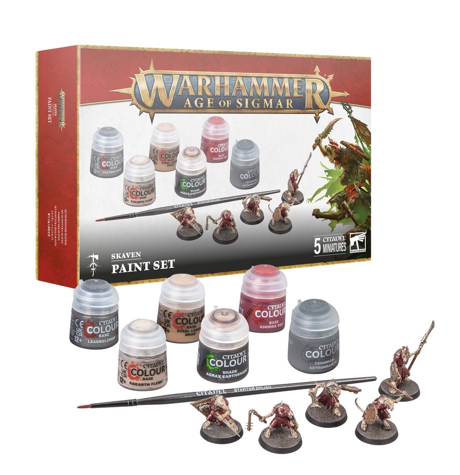 Games Workshop Warhammer: Age Of Sigmar - mini figurky - Skaven Paint Set