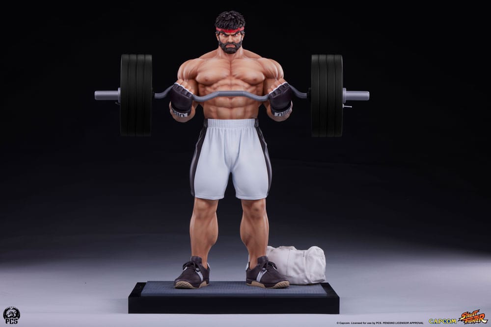 Premium Collectibles Studio Street Fighter Premier Series Statue 1/4 Ryu Battle Edition: Powerlifting 53 cm