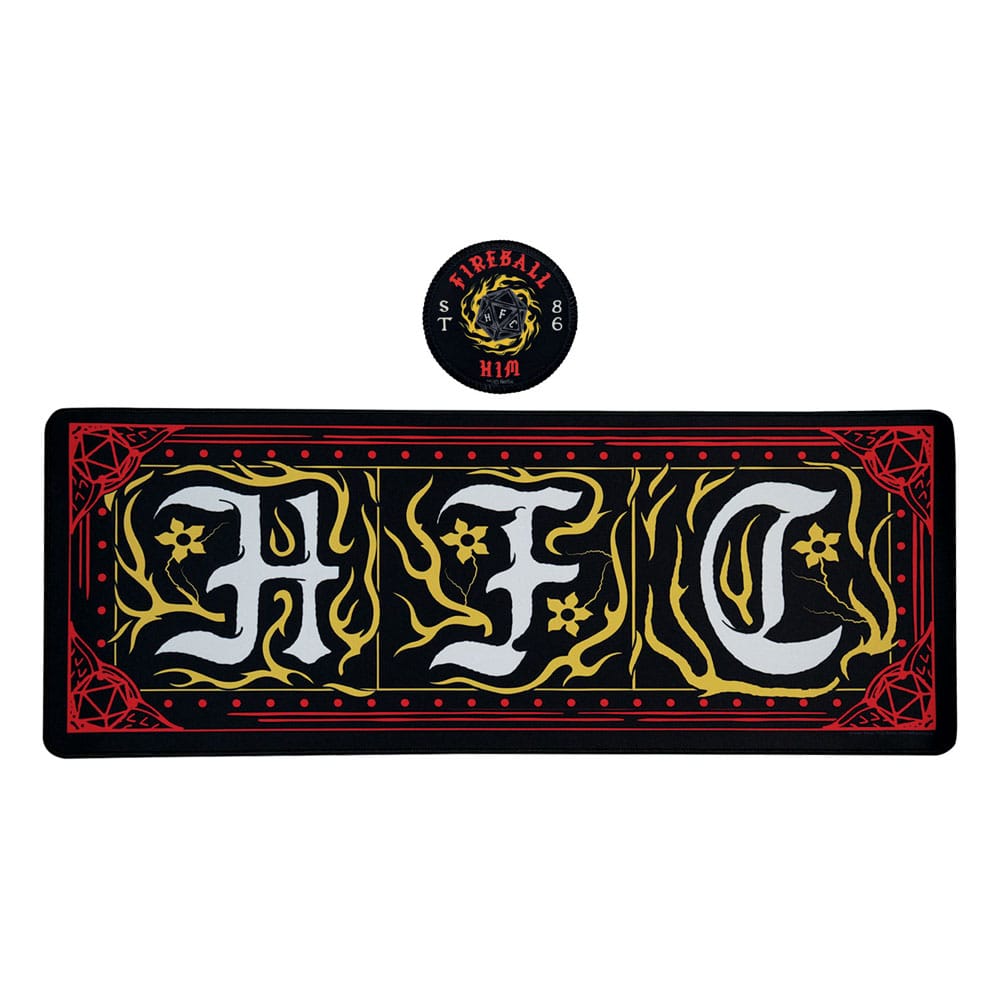 FaNaTtiK Stranger Things Desk Pad & Coaster Set Hellfire Club