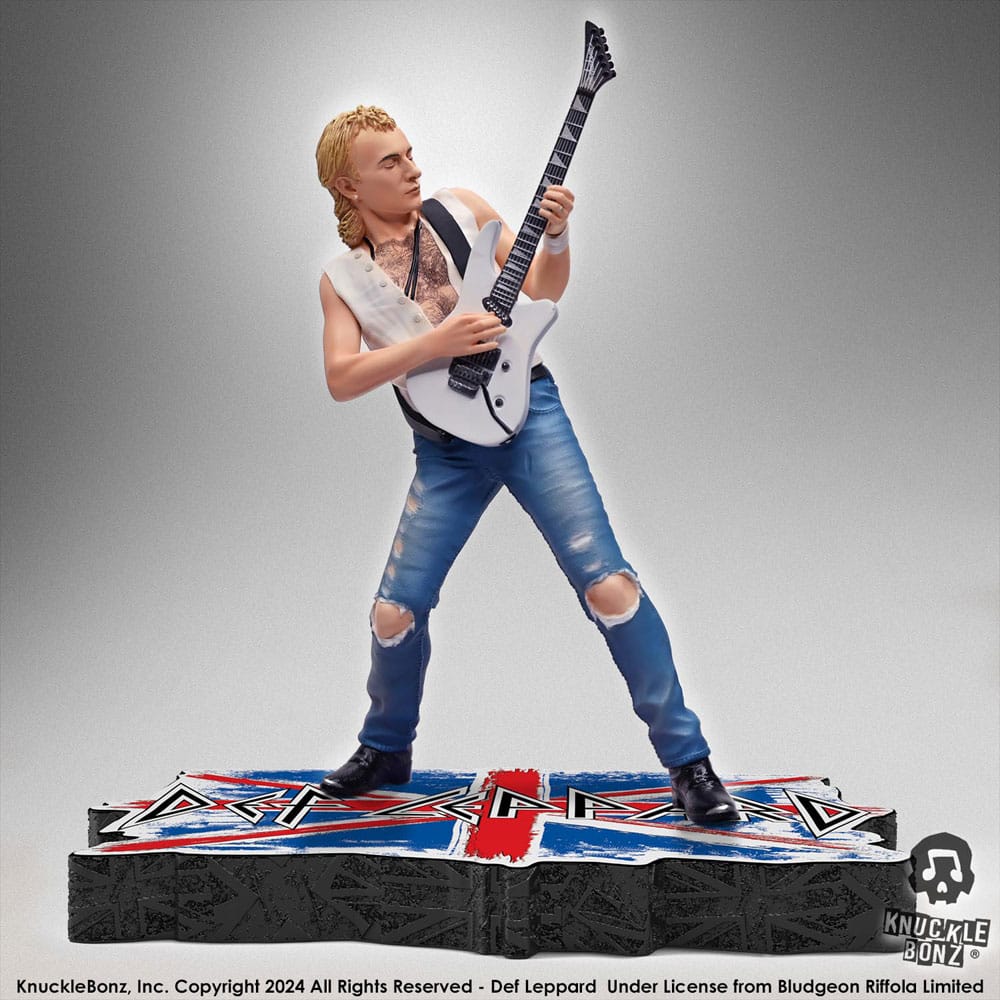 KnuckleBonz Def Leppard Rock Iconz Statue Phil Collen 24 cm