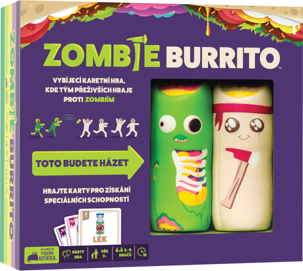 Exploding Kittens Zombie Burrito - karetní hra - CZ