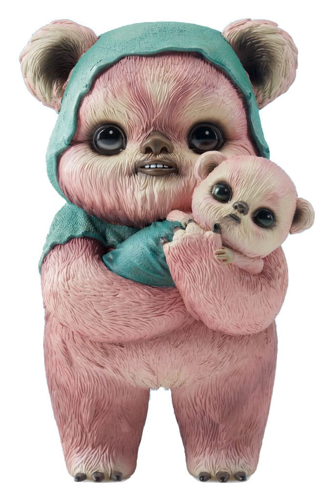 Sideshow Collectibles Star Wars Designer Statue Ewok by Mab Graves Pink Variant 18 cm