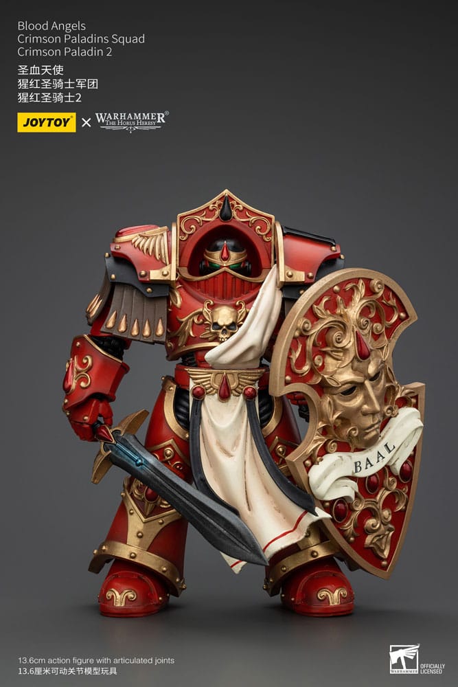 Joy Toy (CN) Warhammer The Horus Heresy Action Figure 1/18 Blood Angels Crimson Paladins Squad Crimson Paladin 2 14 cm