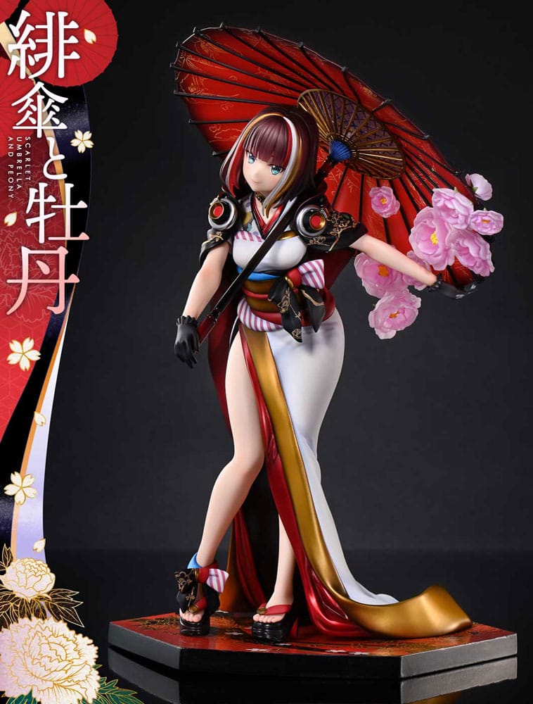 Prime 1 Studio Original Illustration by Fuzichoco Prisma Wing PVC Statue 1/7 Scarlet Umbrella And Peony 28 cm