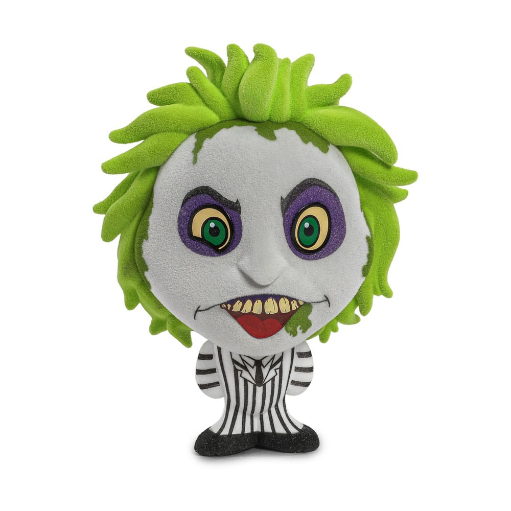 KidRobot Beetlejuice Bhunny plyšovaná figurka Beetlejuice v pruhovaném obleku 10 cm