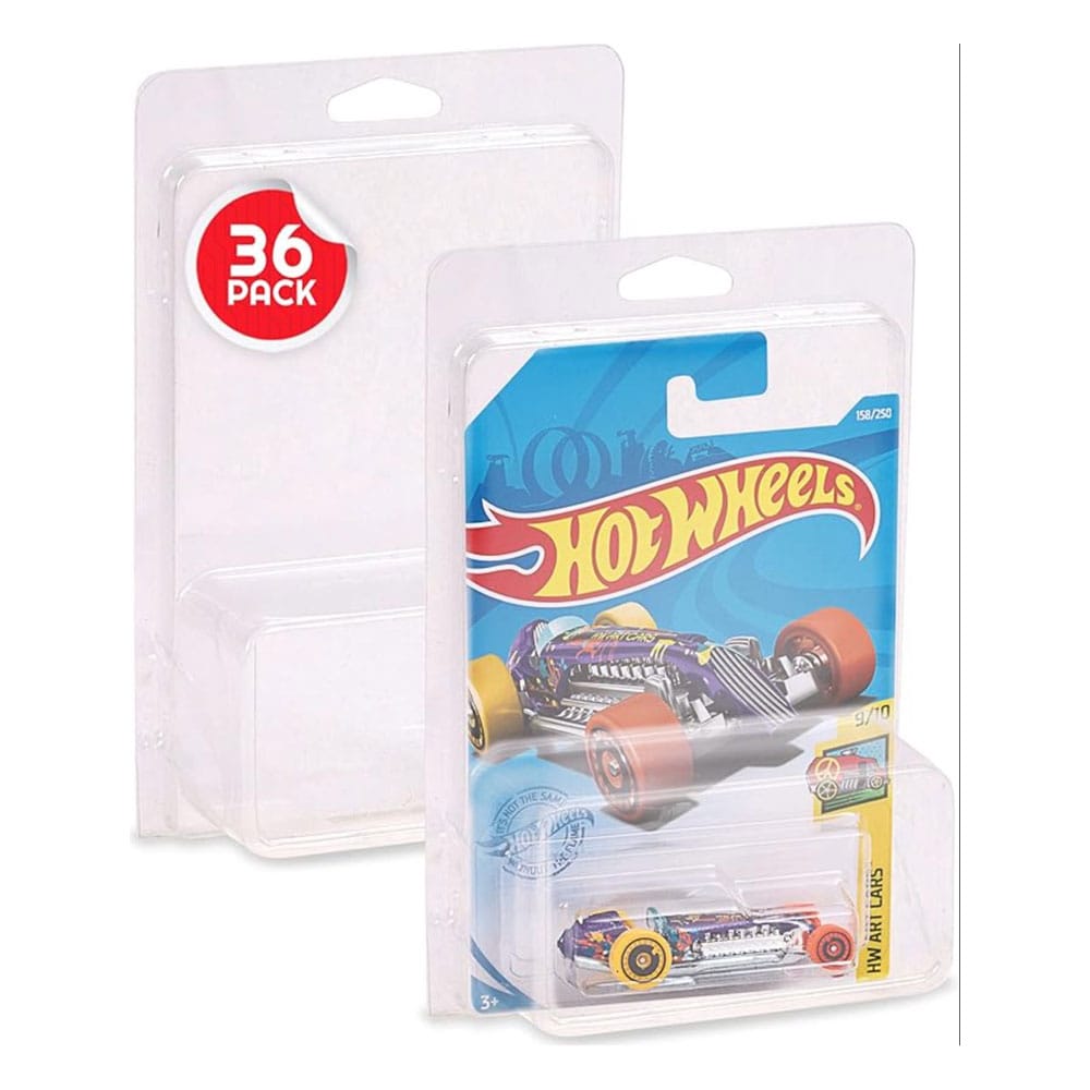 Evoretro Hot Wheels Blisters 36-Pack for Long Card Mainline