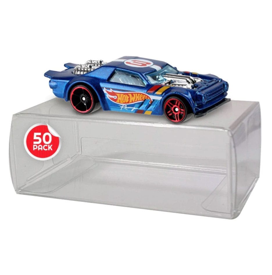Evoretro Hot Wheels PET Protectors 50-Pack for Matchbox Cars