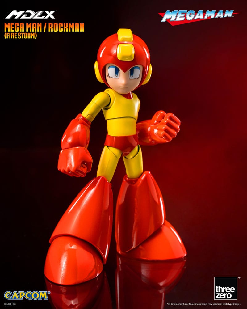 ThreeZero Mega Man MDLX Action Figure Mega Man / Rockman (Fire Storm) 10 cm