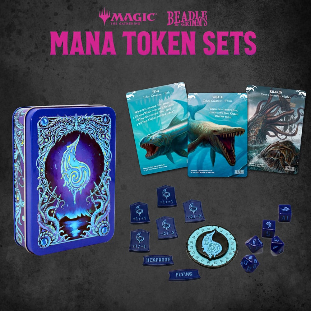 Beadle & Grimm´s Magic the Gathering Dice and Token Pack Blue Mana