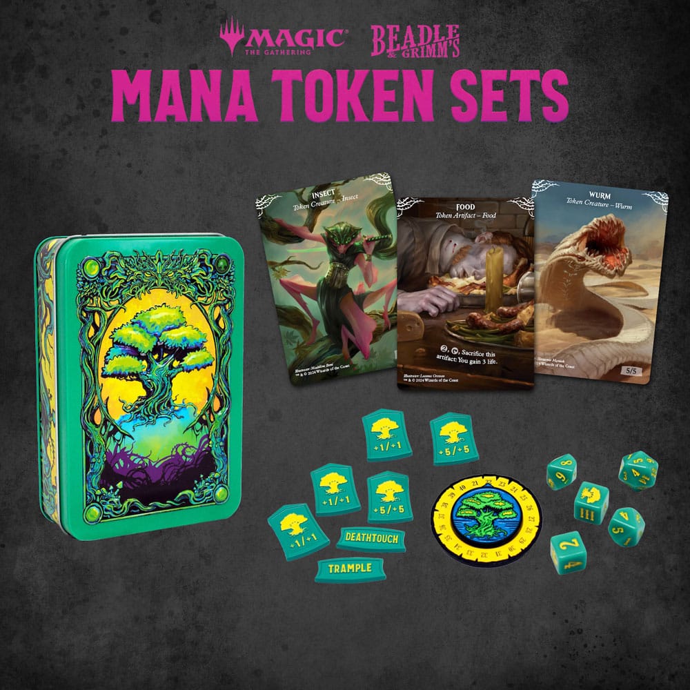 Beadle & Grimm´s Magic the Gathering Dice and Token Pack Green Mana