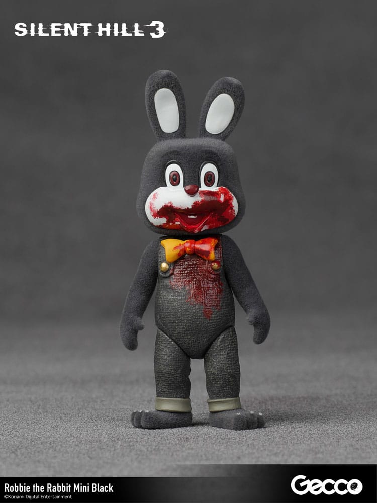 Gecco Silent Hill 3 Mini Action Figure Robbie the Rabbit Mini Black Version 10 cm