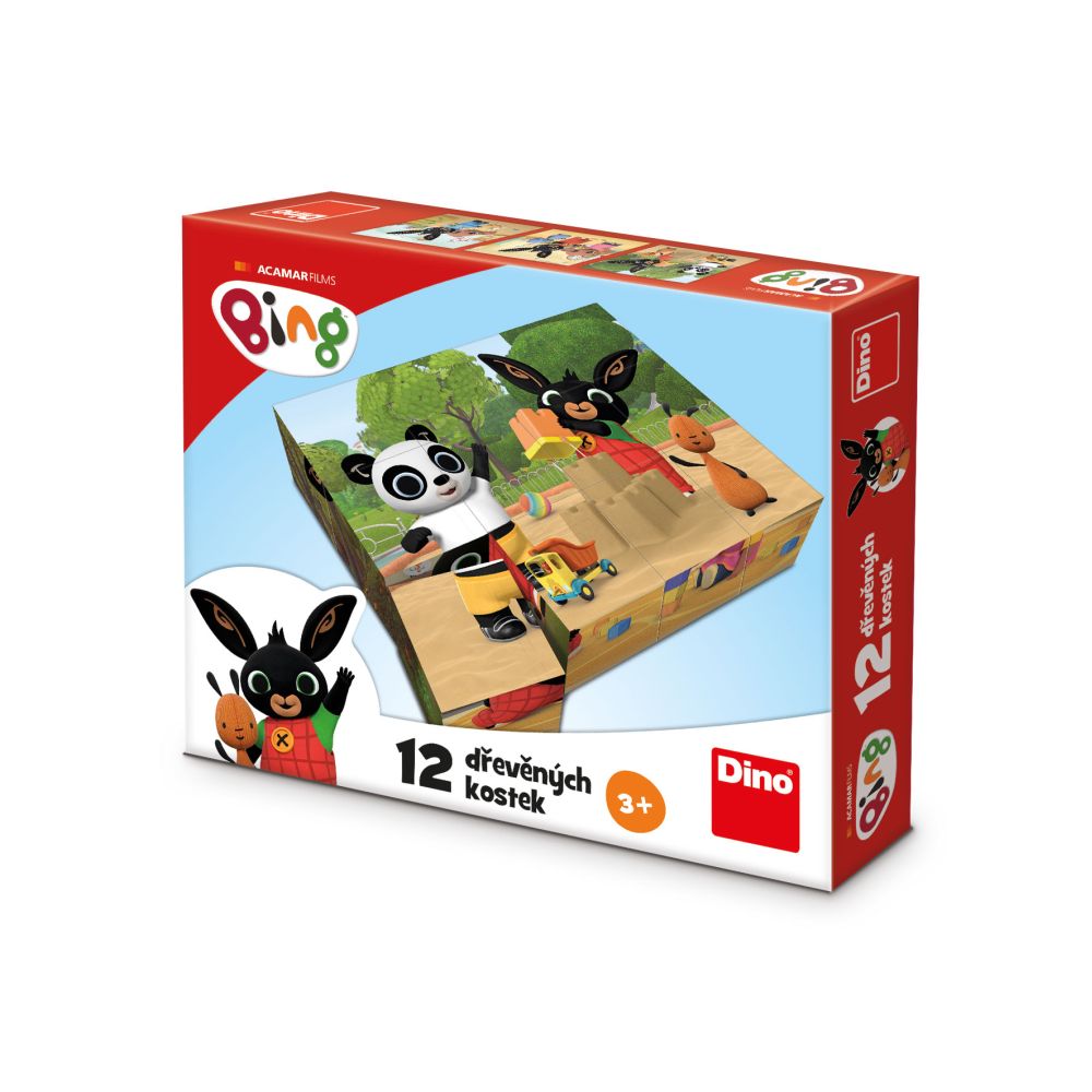 Dino BING 12 Dřevěné licenční kostky