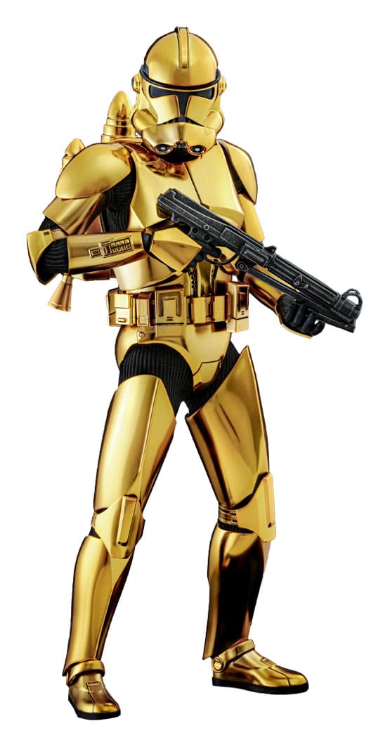 Hot Toys Star Wars Action Figure 1/6 Clone Trooper (Gold Chrome Version) Exclusive 30 cm