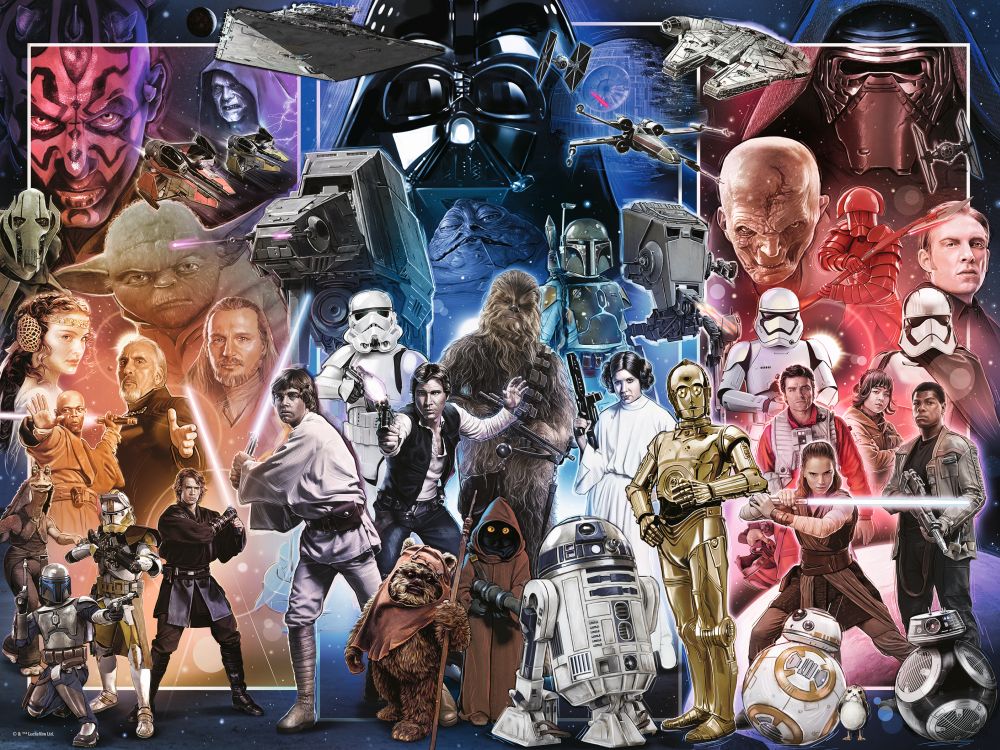 Ravensburger Vesmír Star Wars 1500 dílků