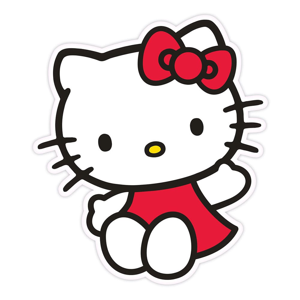 Herding Sanrio Hello Kitty polštářek v červených šatech 36 cm