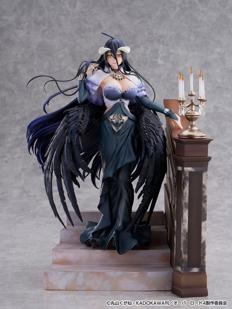 eStream Overlord SHIBUYA SCRAMBLE FIGURE PVC Statue 1/7 Albedo Jet Black Dress Ver. 28 cm