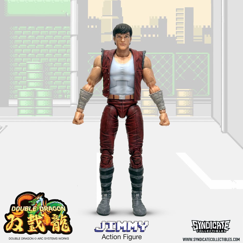 Syndicate Collectibles Double Dragon Deluxe Action Figure 1/12 Jimmy 18 cm