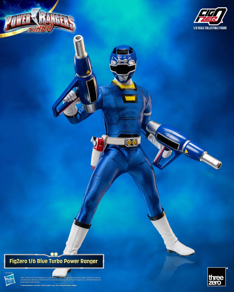 ThreeZero Power Rangers Turbo FigZero Action Figure 1/6 Blue Turbo Power Ranger 30 cm