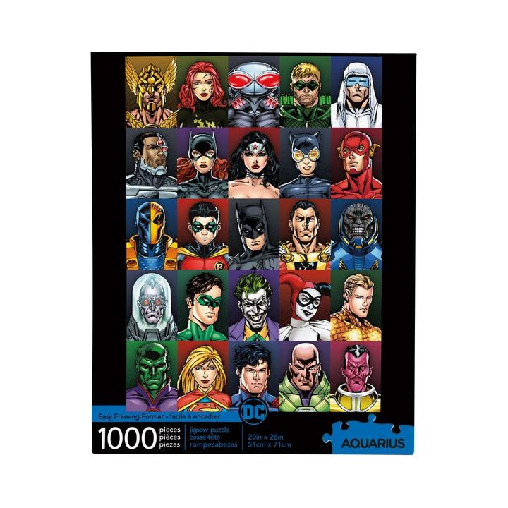 Aquarius DC Comics - puzzle - Faces (1000 dílků)