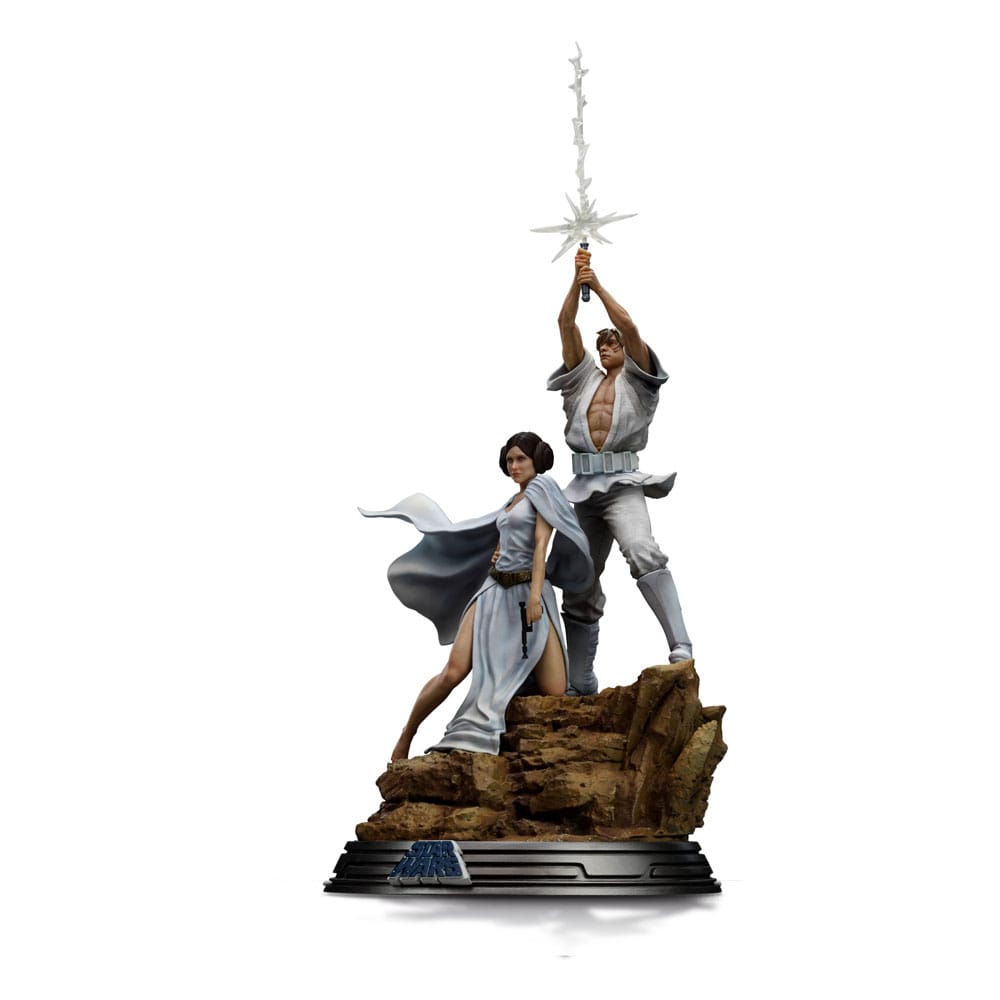 Iron Studios Star Wars Deluxe Art Scale Statue 1/10 Luke and Leia 41 cm