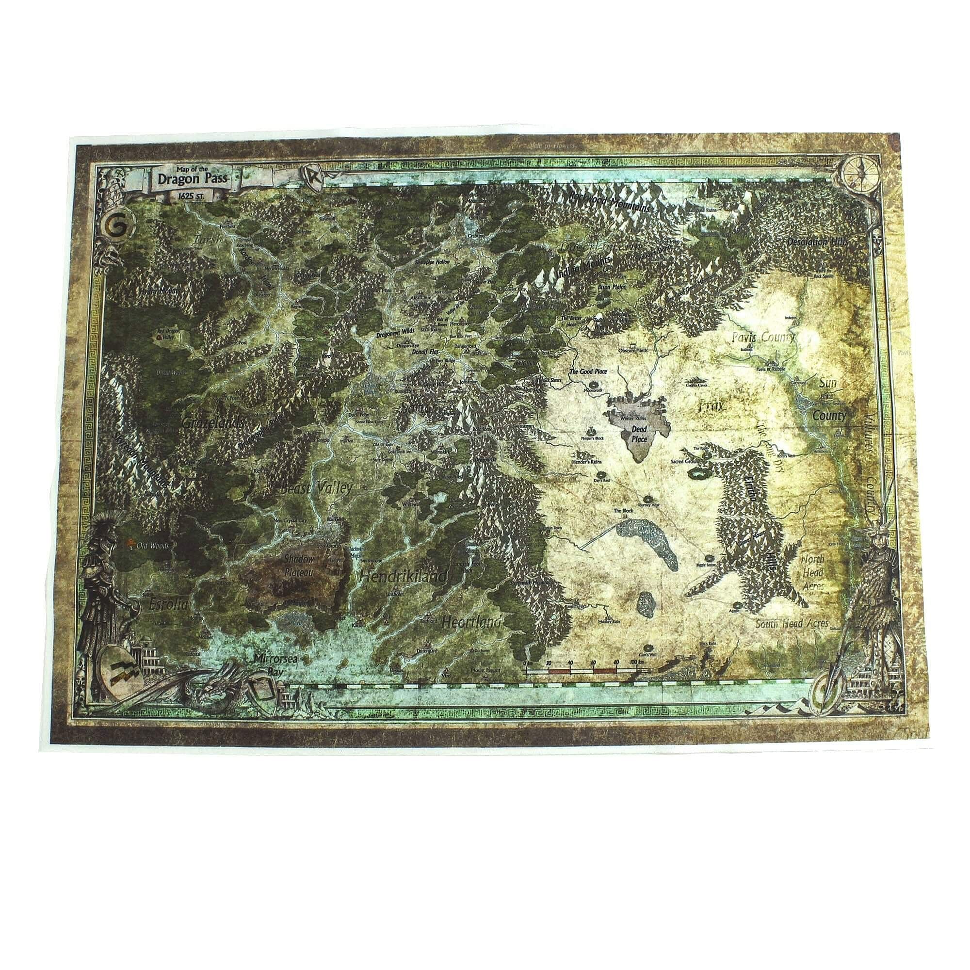 All Rolled Up Mapa RuneQuest - The Dragon Pass, samet