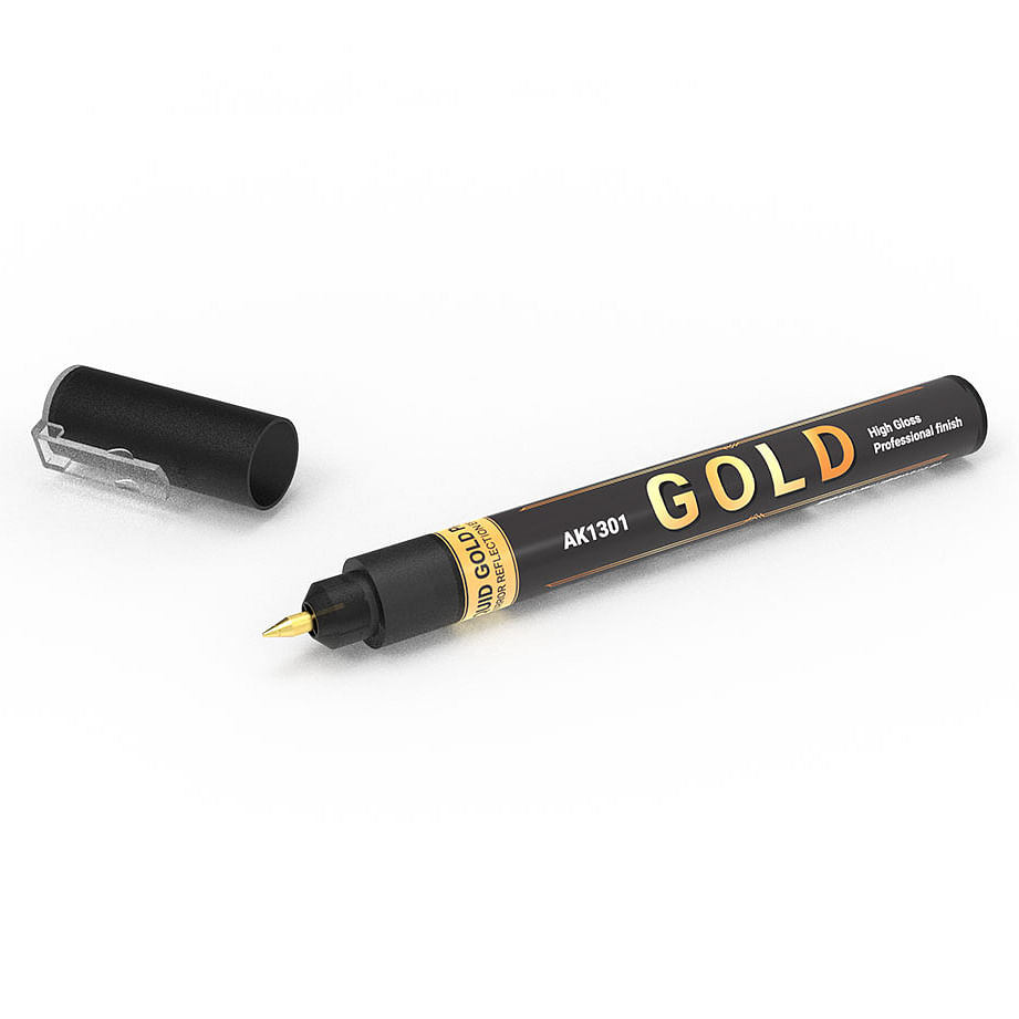AK Interactive AK Interactive: Metallic Liquid Marker - Gold
