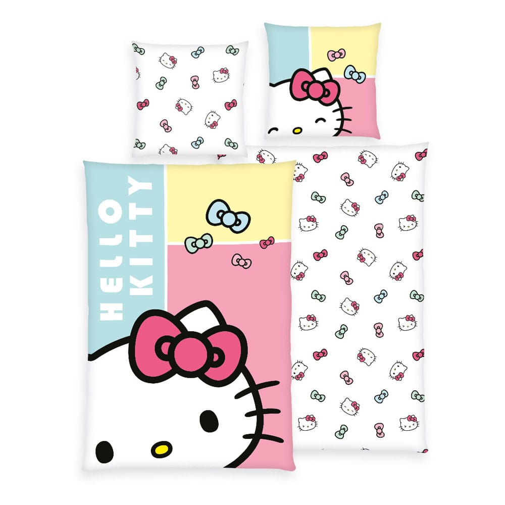 Herding Hello Kitty Duvet Set Hello Kitty Bow 135 x 200 cm / 80 x 80 cm