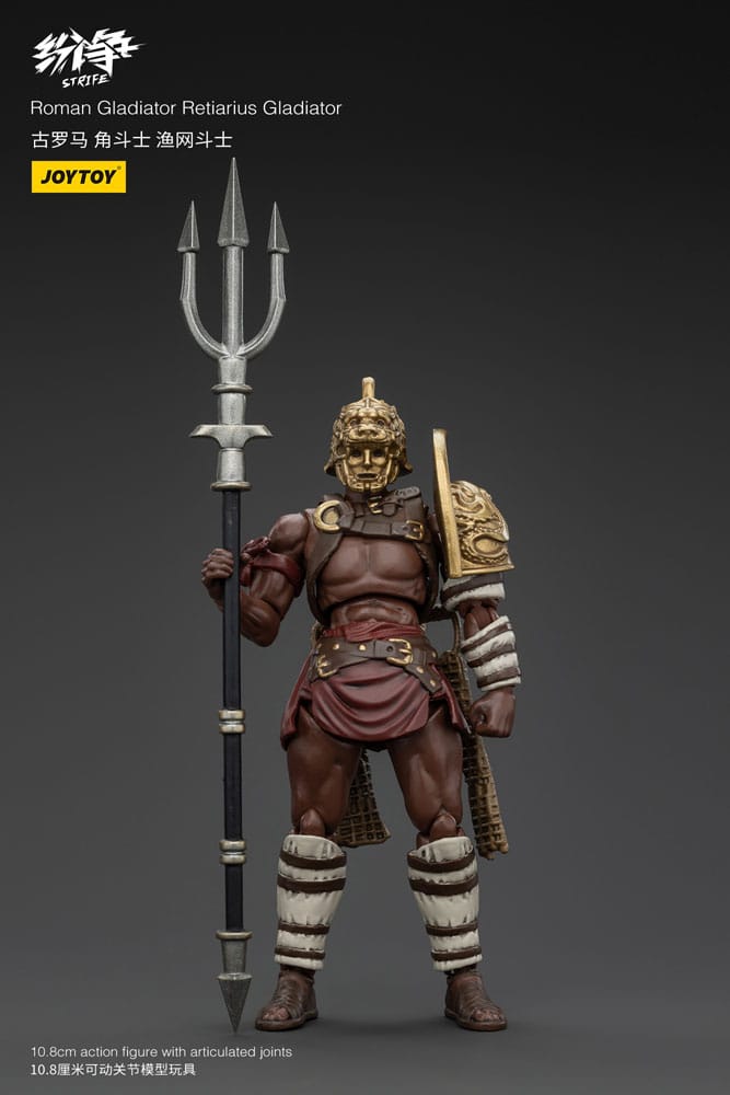 Joy Toy (CN) Strife Action Figure 1/18 Roman Gladiator Retiarius Gladiator 11 cm