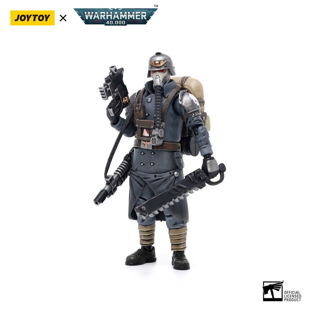 Joy Toy (CN) Warhammer 40k Action Figure 1/18 Death Korps of Krieg Veteran Squad Sergeant 10 cm