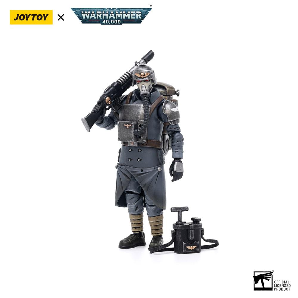 Joy Toy (CN) Warhammer 40k Action Figure 1/18 Death Korps of Krieg Veteran Squad Guardsman Demolitions Specialist 10 cm