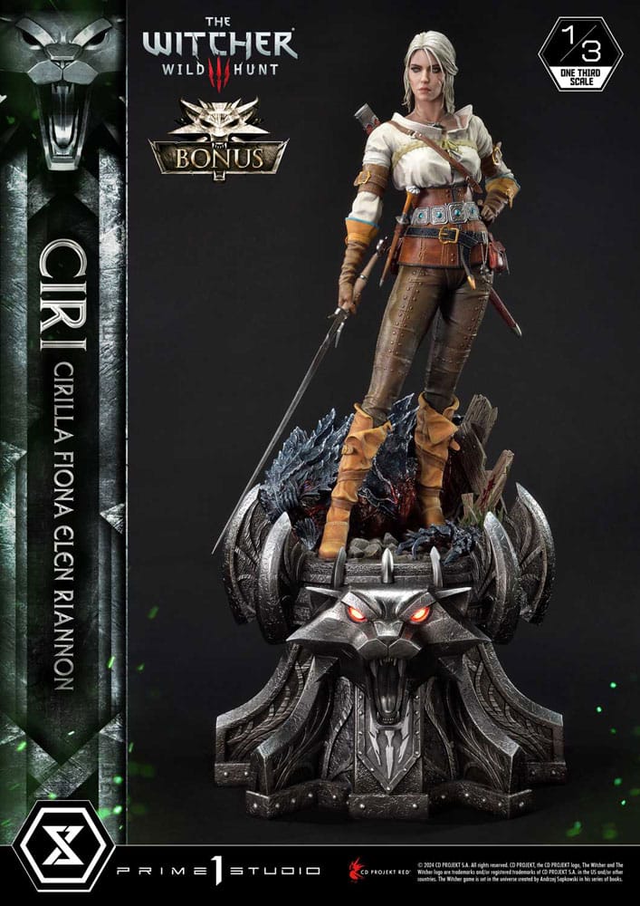 Prime 1 Studio The Witcher 3: Wild Hunt Museum Masterline Statue 1/3 Wild Hunt Ciri Fiona Elen Riannon Bonus Version 81 cm