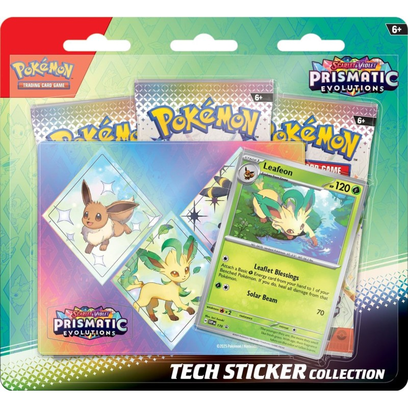 Nintendo Pokémon TCG: Scarlet & Violet 8.5 - Prismatic Evolutions - Tech Sticker Collection - Glaceon (EN)