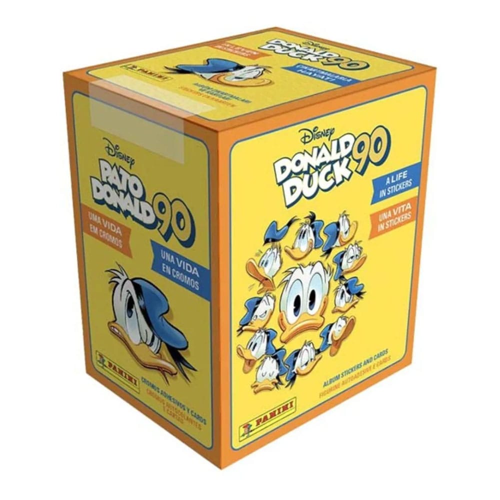 Panini Donald Duck 90 Sticker & Trading Card Collection Display (36)