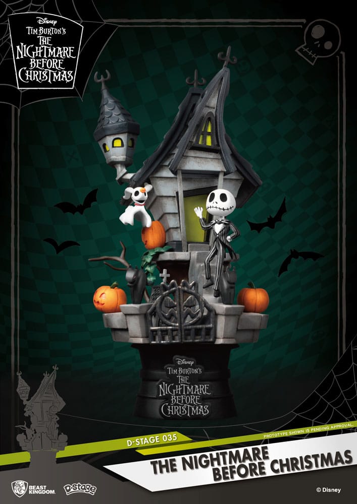 Beast Kingdom Toys Nightmare before Christmas D-Stage PVC Diorama Jack's Haunted House 15 cm