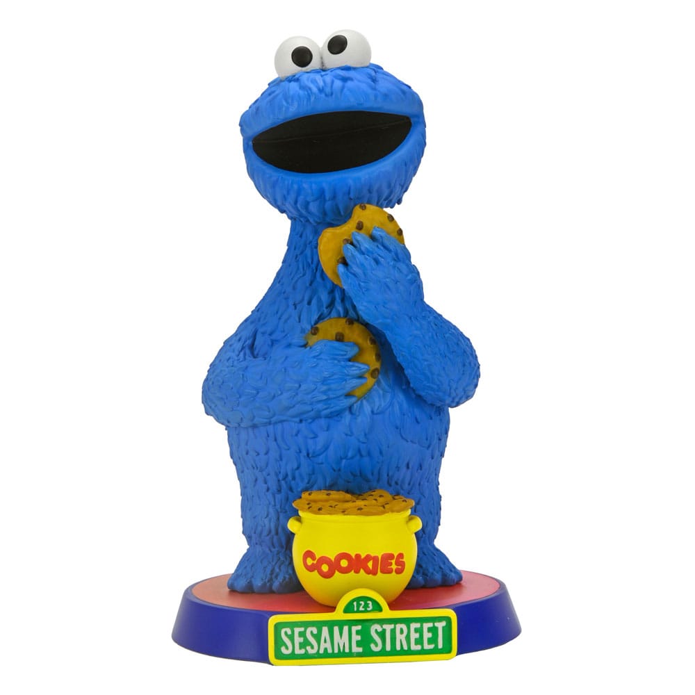 NECA Sesame Street Head Knocker Bobble-Head Cookie Monster 18 cm