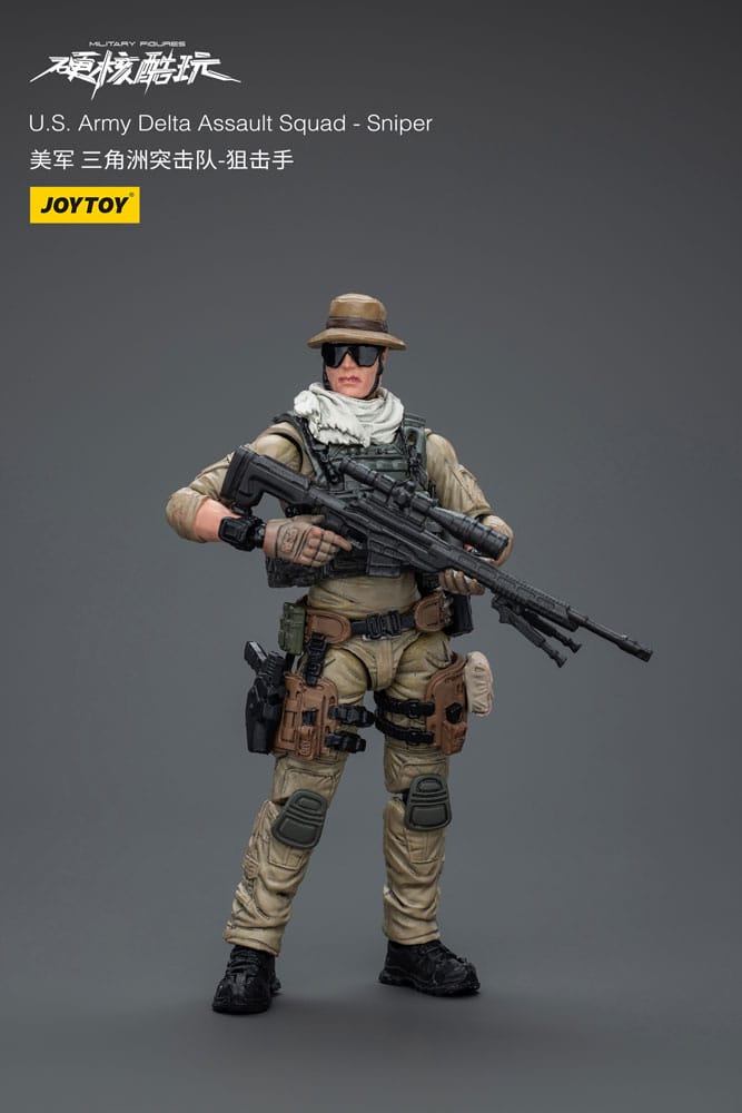 Joy Toy (CN) Akční Figurka 1/18 U.S. Army Delta Assault Tým Odstřelovač 11 cm