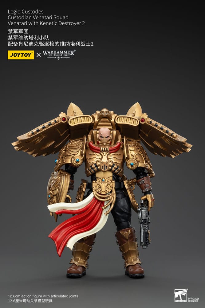 Joy Toy (CN) Warhammer The Horus Heresy Action Figure 1/18 Legio Custodes Custodian Venatari Squad Venatari with Kenetic Destroyer 2 13 cm