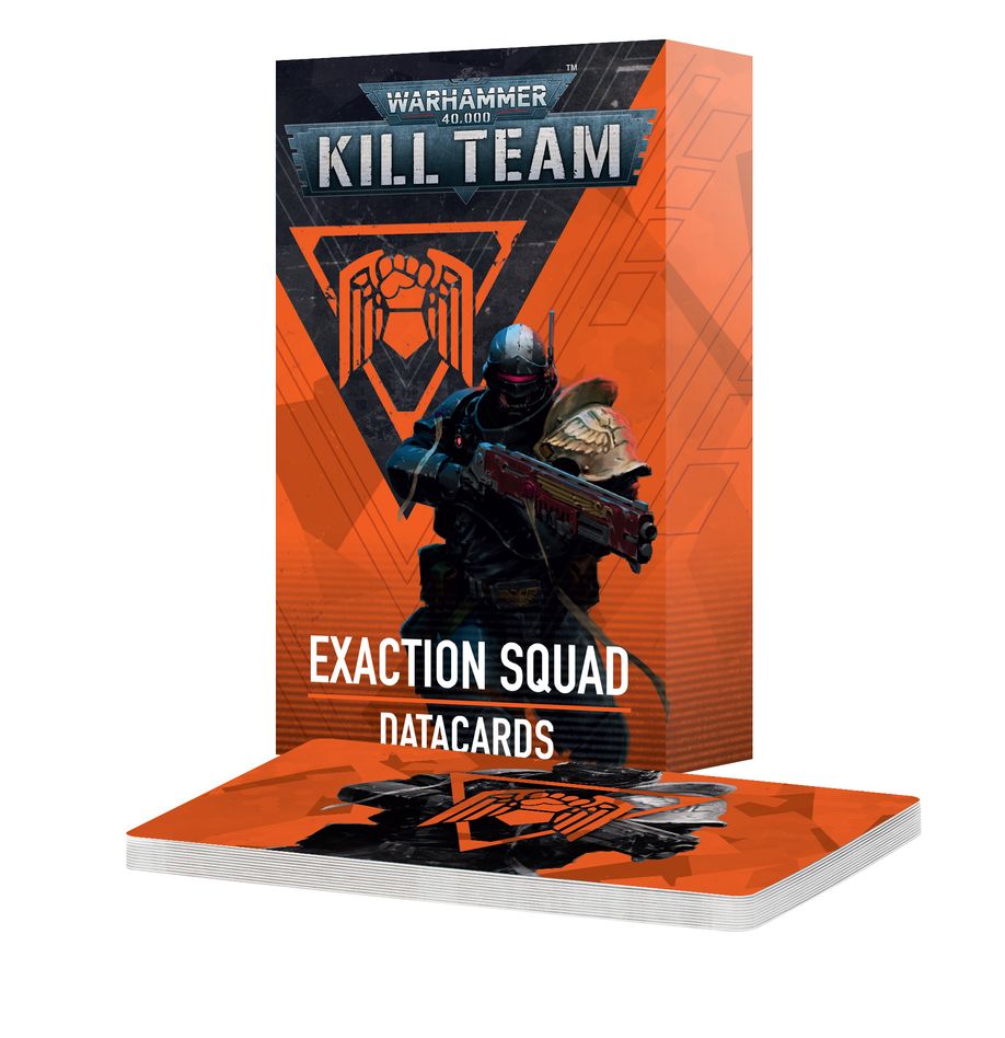 Games Workshop Warhammer 40,000 - doplněk - Kill Team: Exaction Squad Datacards 2024 (EN)