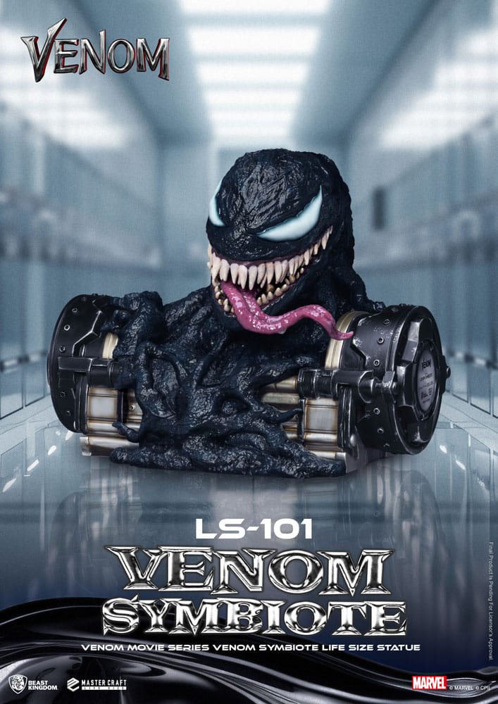 Beast Kingdom Toys Venom Movie Series Life-Size Statue Venom Symbiote 24 cm