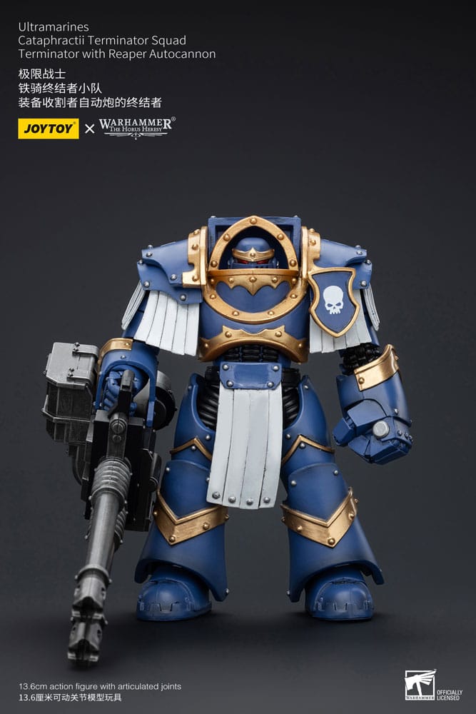 Joy Toy (CN) Warhammer The Horus Heresy akční figurka 1/18 Uitramarines Cataphractii Terminator Squad Terminator with Reaper Autocannon 14 cm
