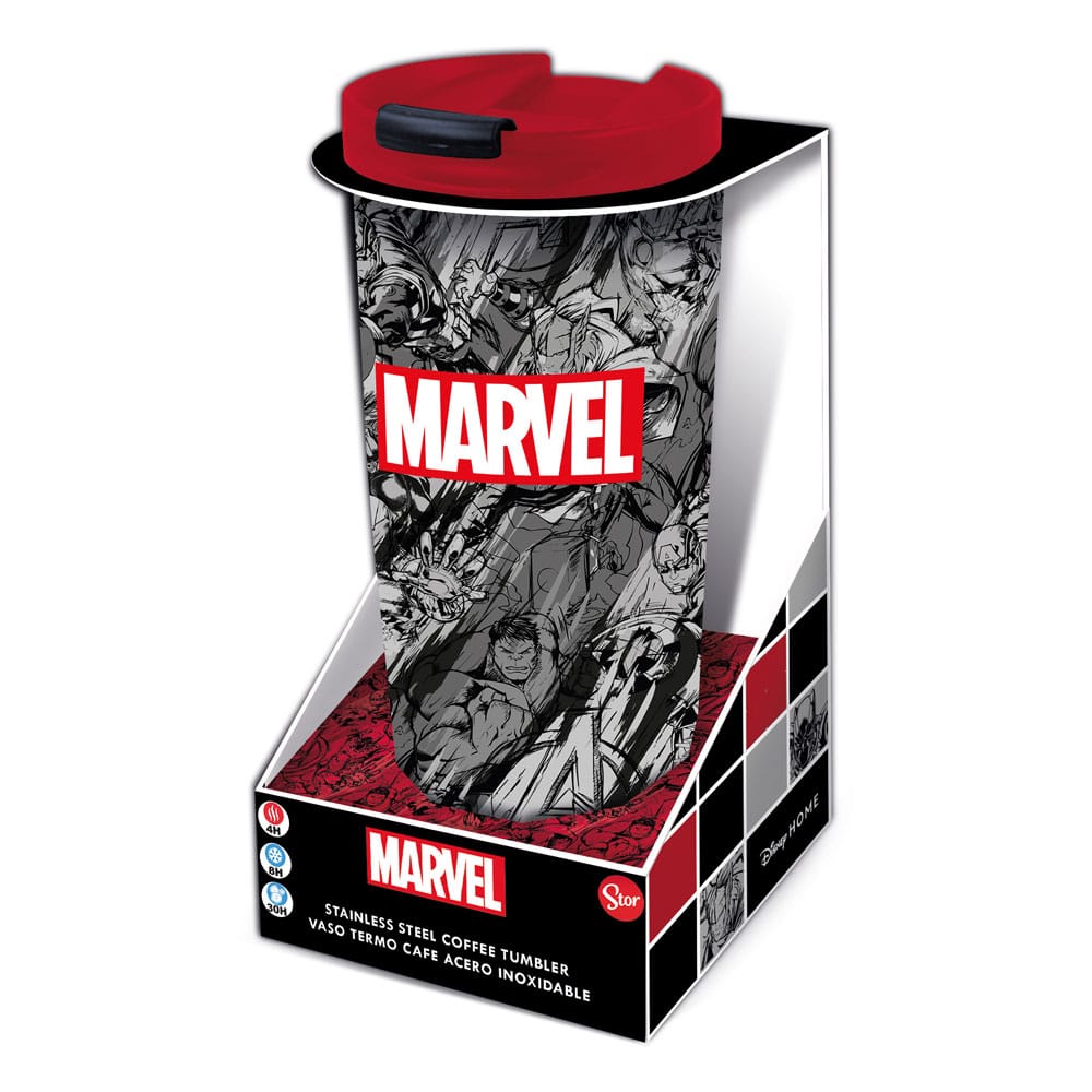 Stor Marvel Stainless Steel travel tumbler Marvel Pattern