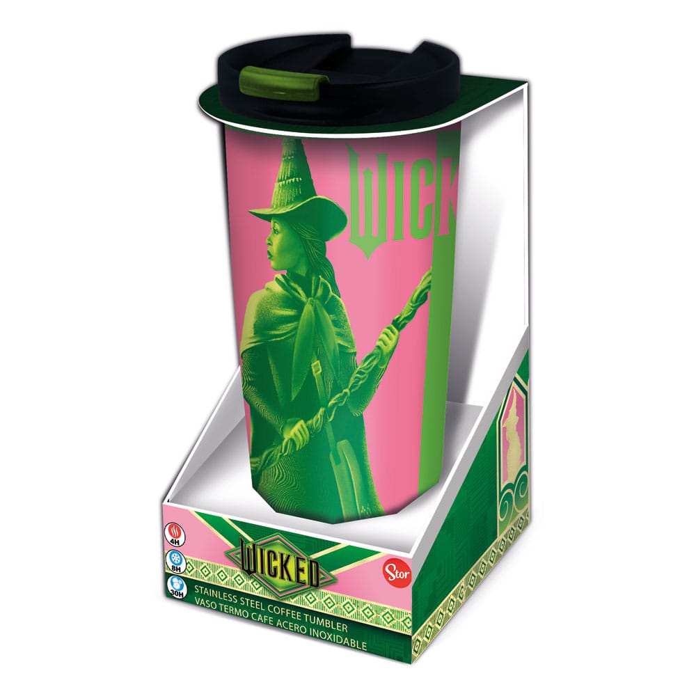 Stor Wicked Stainless Steel travel tumbler Elphaba & Glinda
