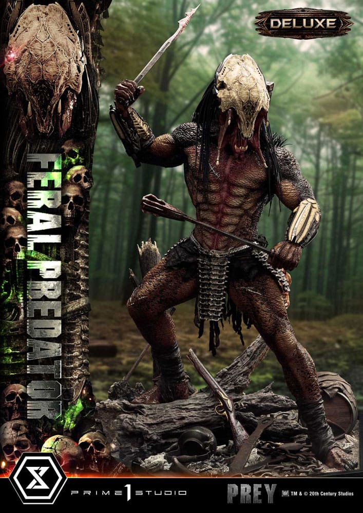 Prime 1 Studio Prey (Movie) Museum Masterline Series Statue 1/3 Feral Predator Deluxe Version 89 cm