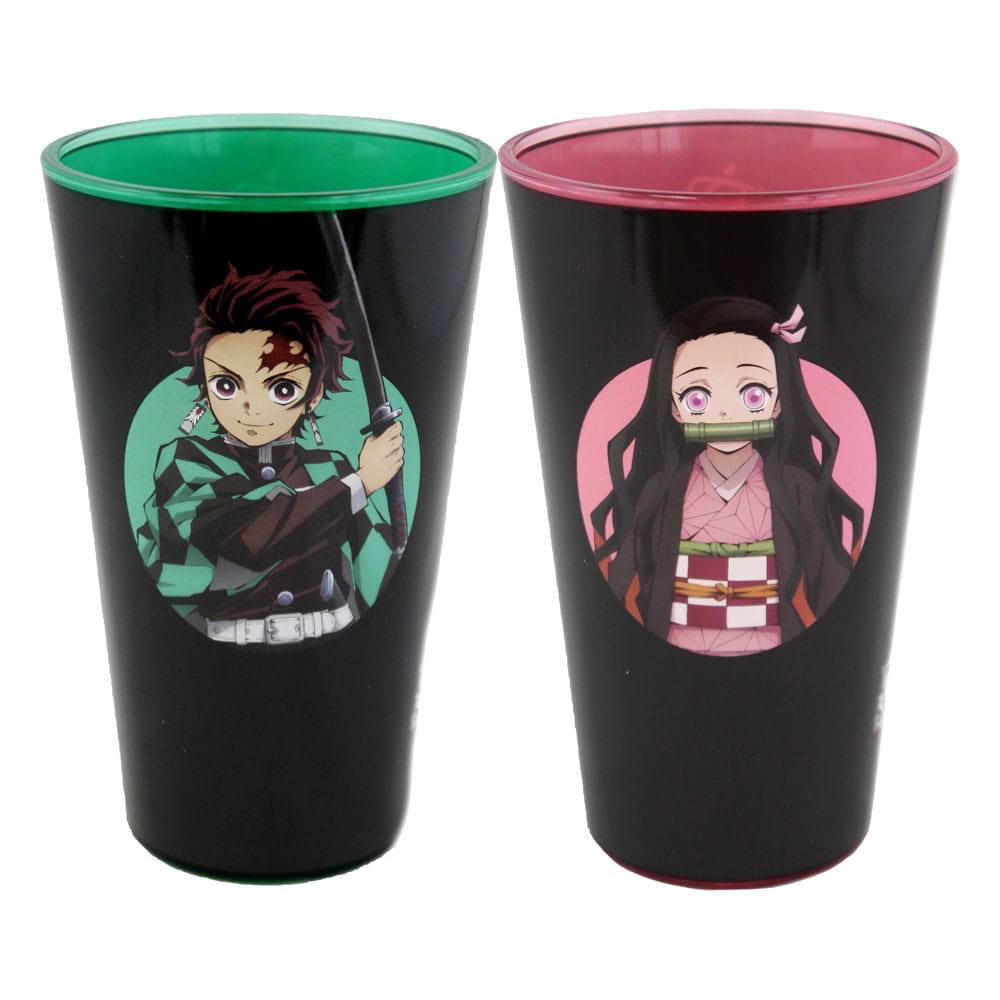 Just Funky Demon Slayer Drinking Glasses 2-Pack Tanjiro & Nezuko 473 ml