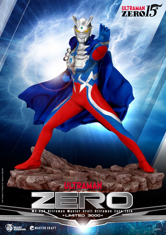 Beast Kingdom Toys Ultraman Master Craft Statue Ultraman Zero 15th 41 cm