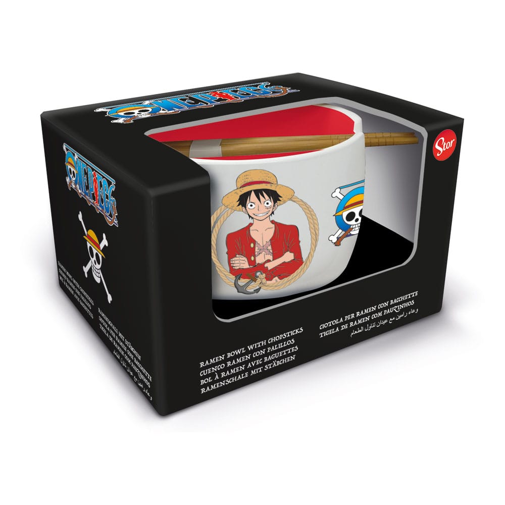 Stor One Piece Ramen Bowl with Chopsticks Classic