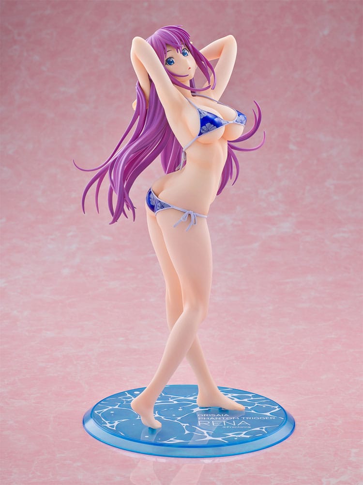 Orchid Seed Grisaia Phantom Trigger PVC Statue 1/6 Rena Fukami Metallic Blue Ver. 28 cm